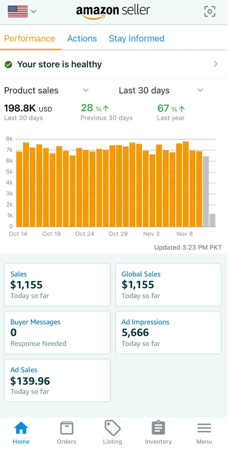 Amazon Seller Dashboard - Brand Store Design