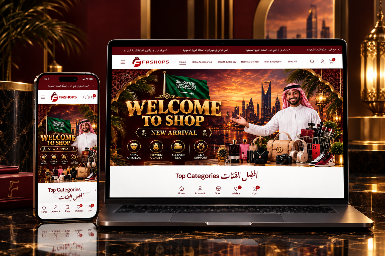 Fashops - Multi-Category Shopify Store KSA