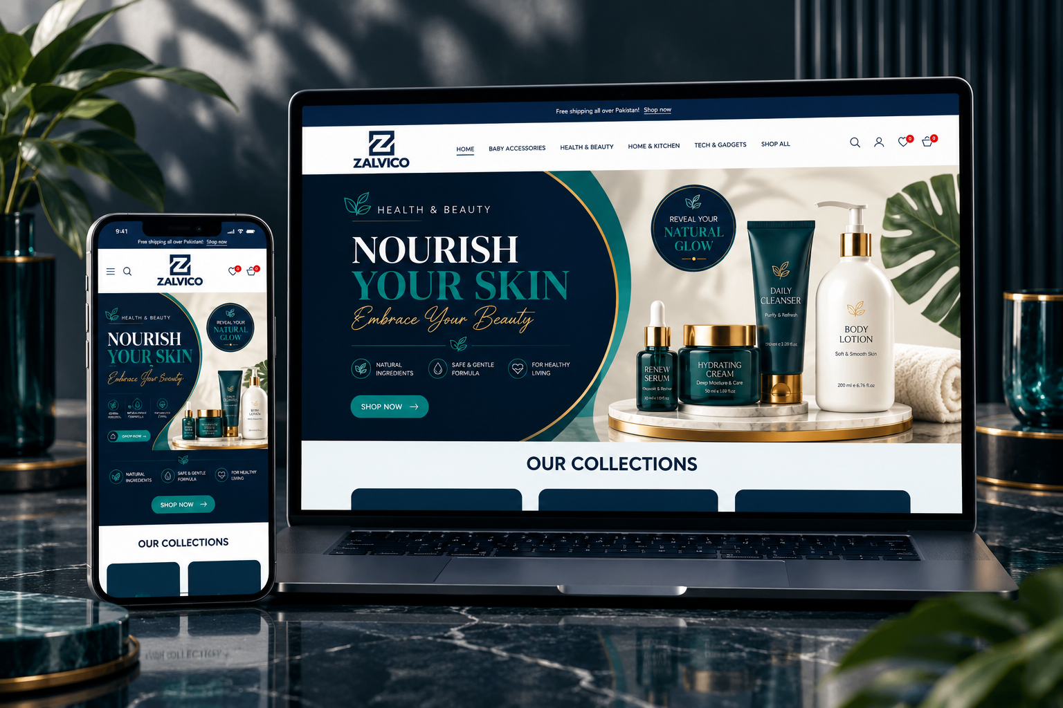 Zalvico - Skincare Shopify Store